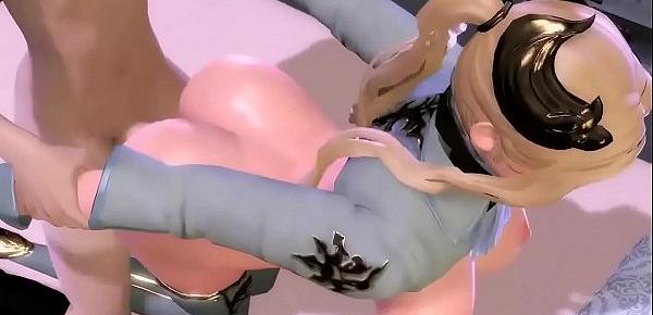  3D Cartoon porn - Sexy young big tits teen sucking cock and fucked from behind - httptoonypip.vip - 3D Cartoon porn